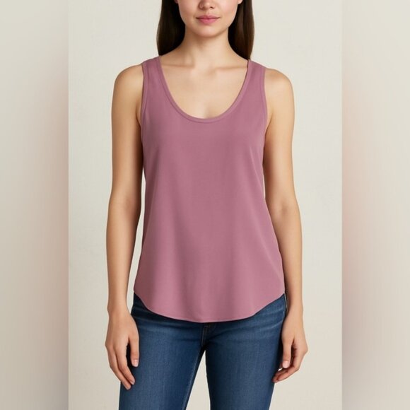 Equipment Femme Lavender Sleeveless Silk Tank Top - Size Small - Picture 1 of 6